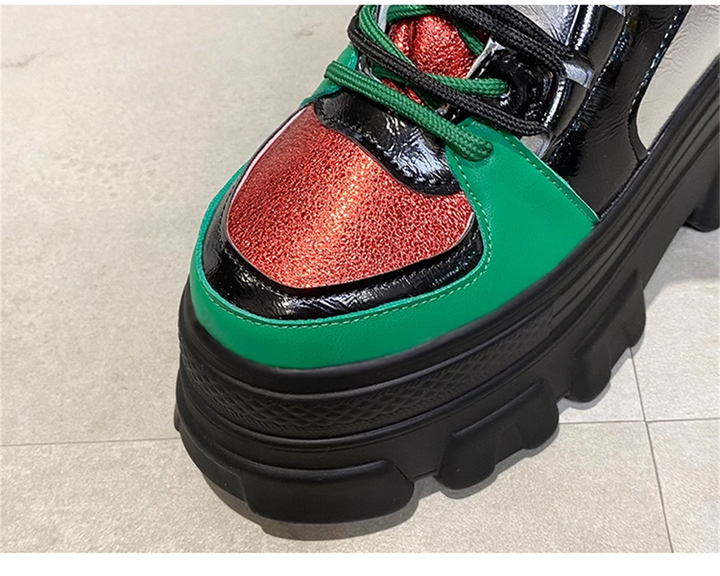 Çok Renkli Wedge Boots