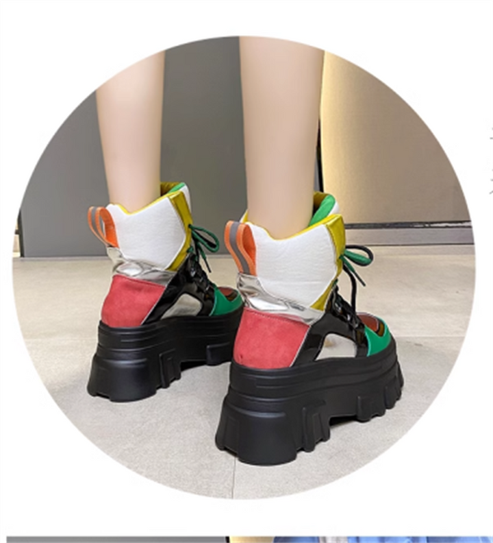 Çok Renkli Wedge Boots