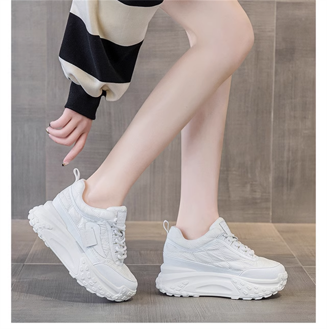 Wedge White Sneakers
