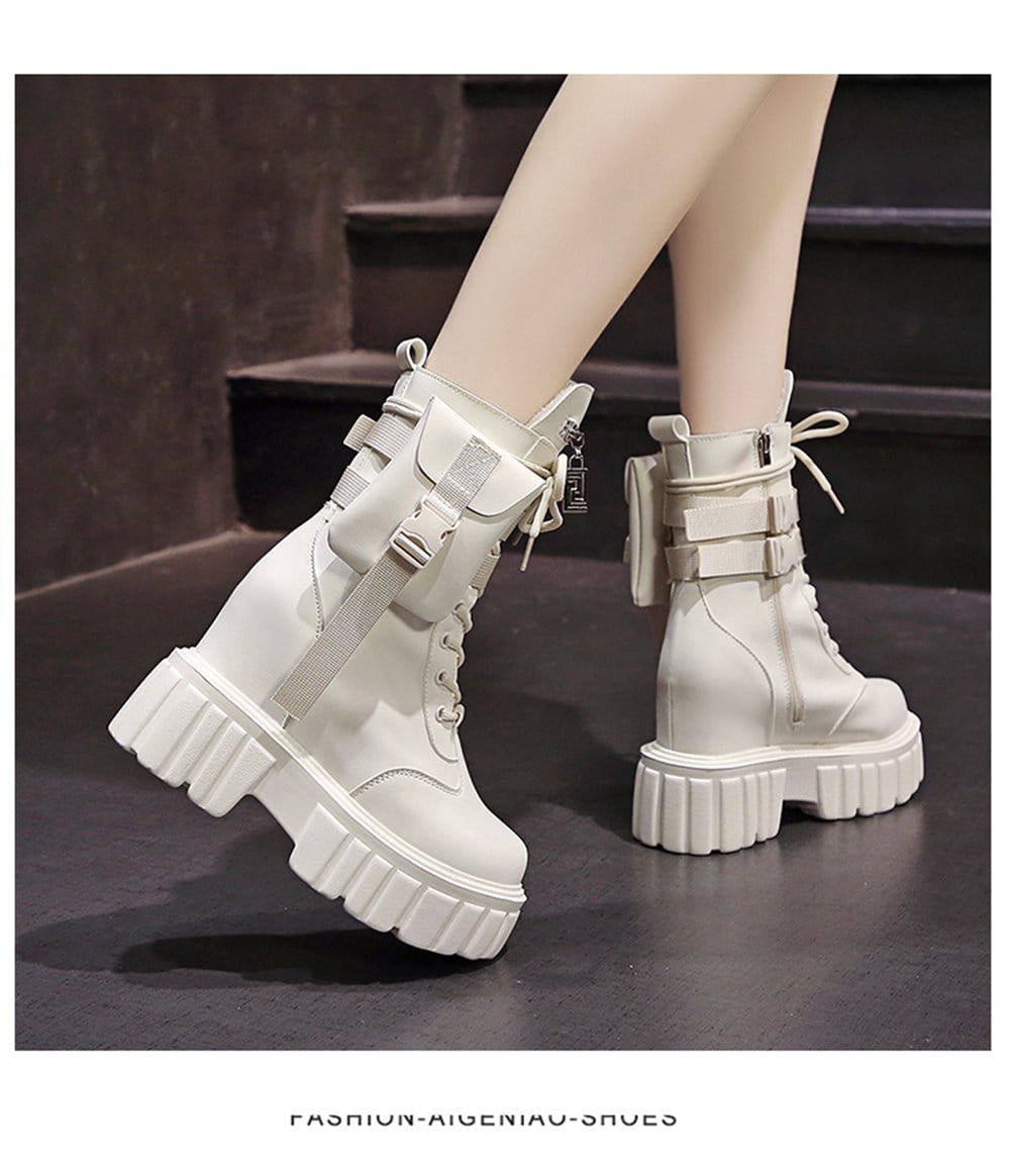 Wedge Pocketed Boots