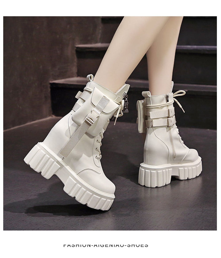 Wedge Pocketed Boots