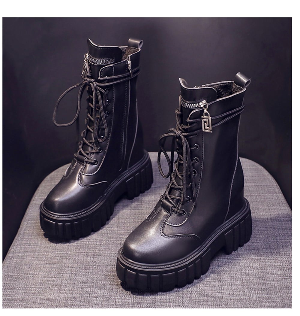 Wedge Pocketed Boots