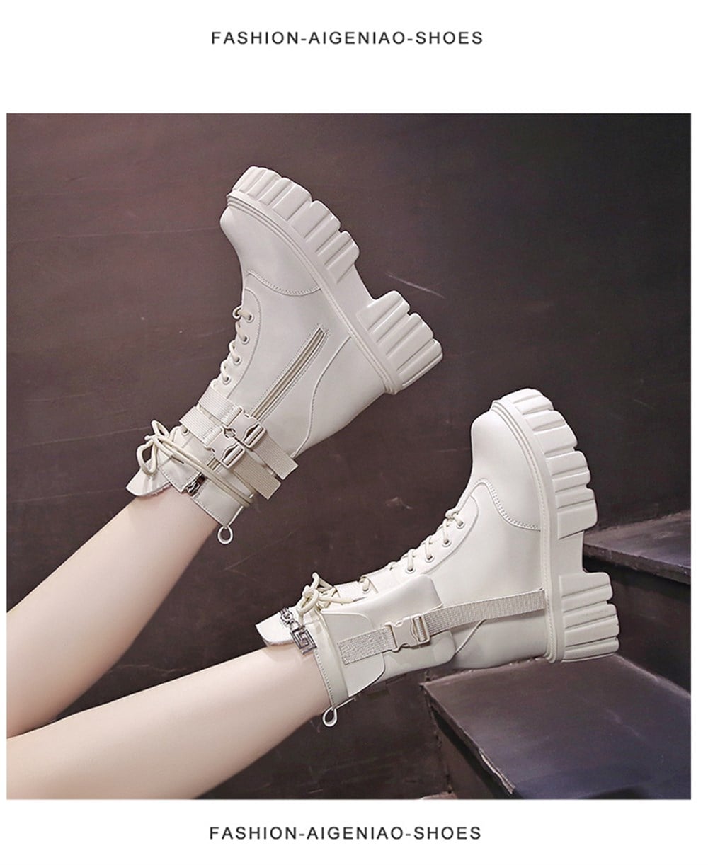 Wedge Pocketed Boots
