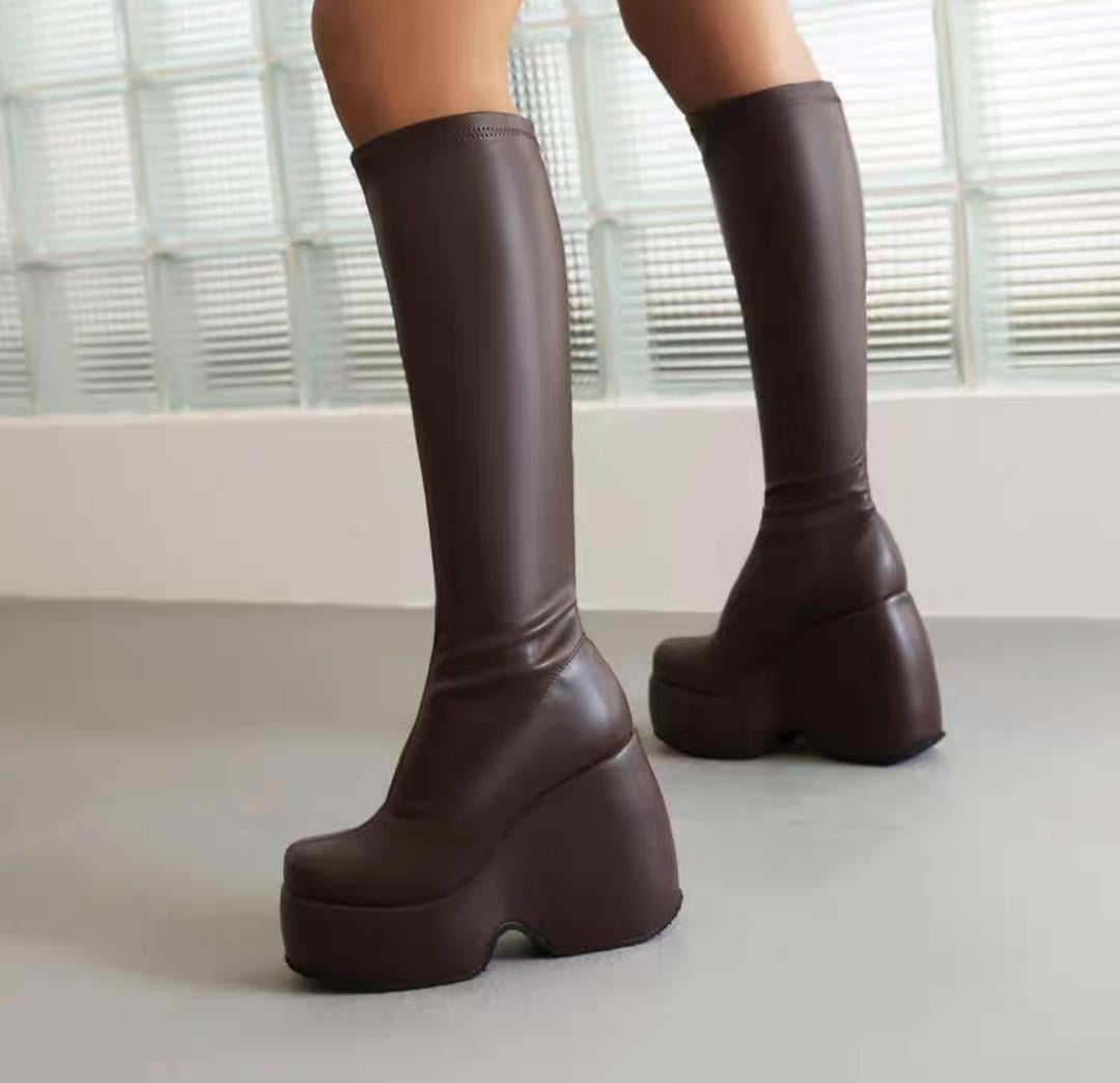 Wedge Tall Boots