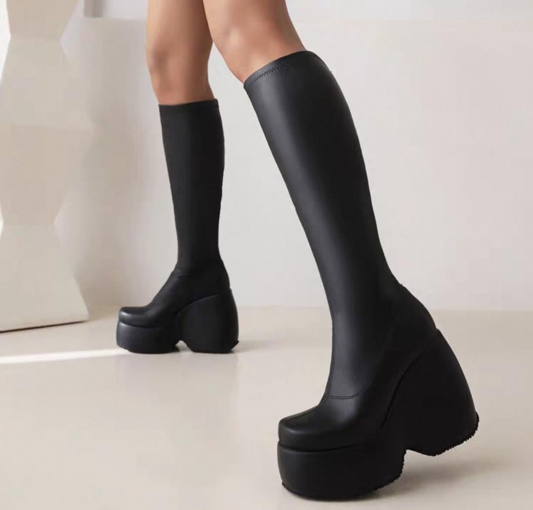 Wedge Tall Boots
