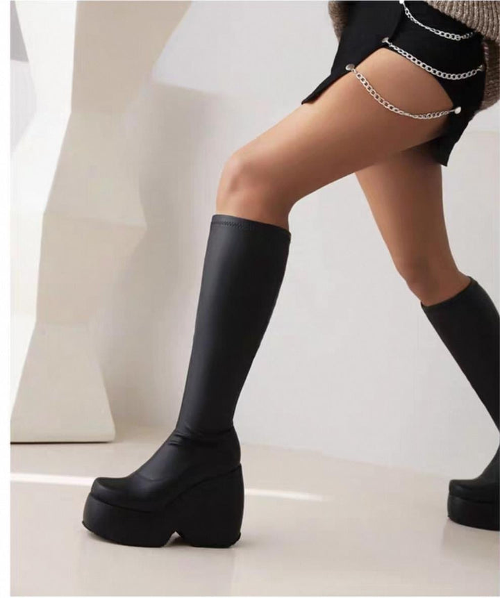 Wedge Tall Boots
