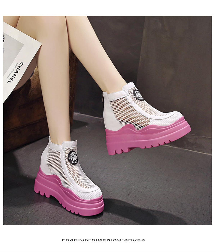 Wedge Summer Mesh Boots
