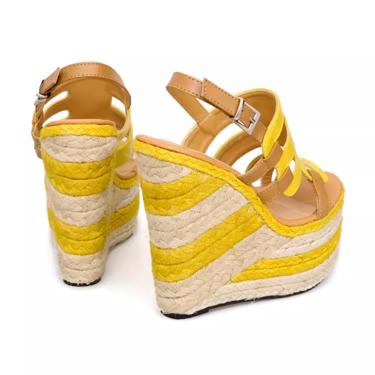 Wedge Straw Sandals