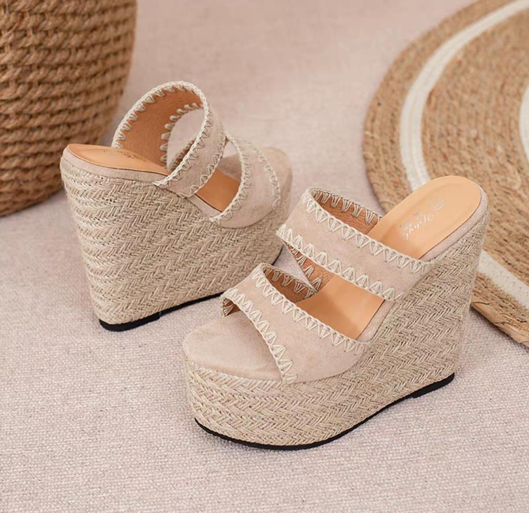 Wedge Straw Terlik