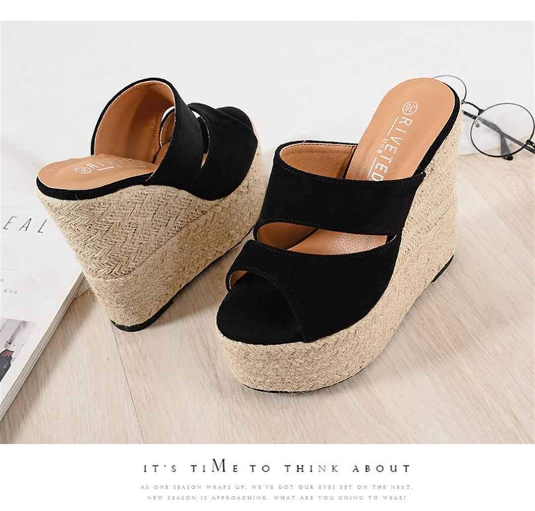 Wedge Straw Terlik