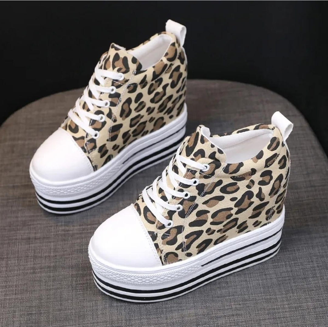 Wedge Leopard Sneakers
