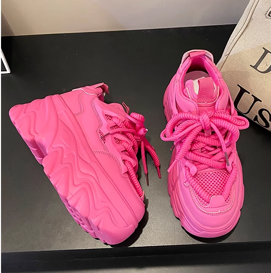 Wedge Pink Sneakers