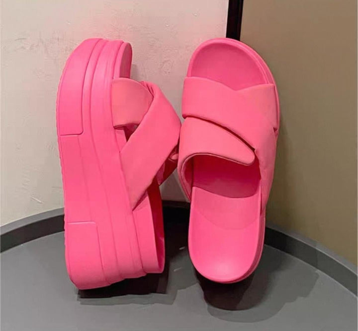 Wedge Pink Terlik