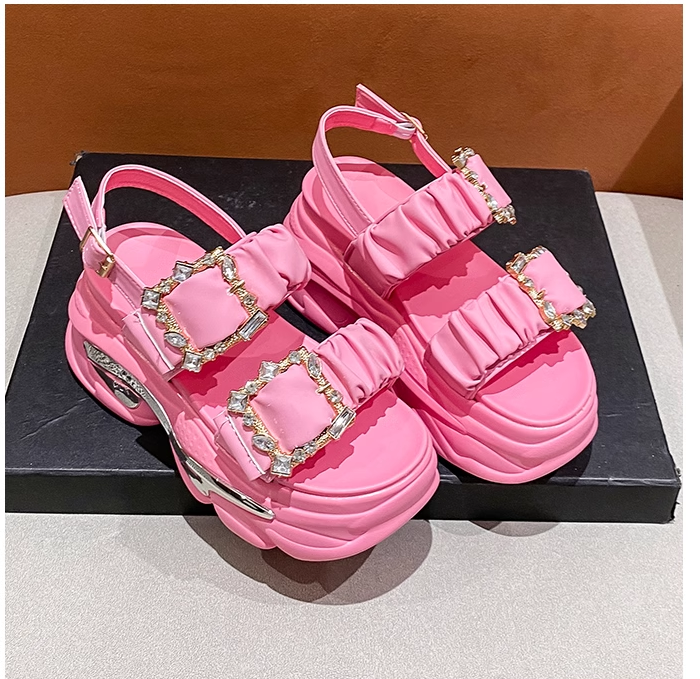Wedge Pink Sandalet