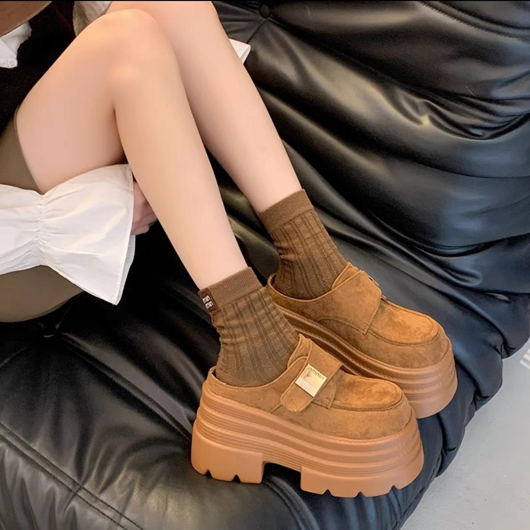 Wedge Suede Slippers