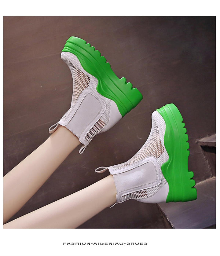 Wedge Summer Mesh Boots