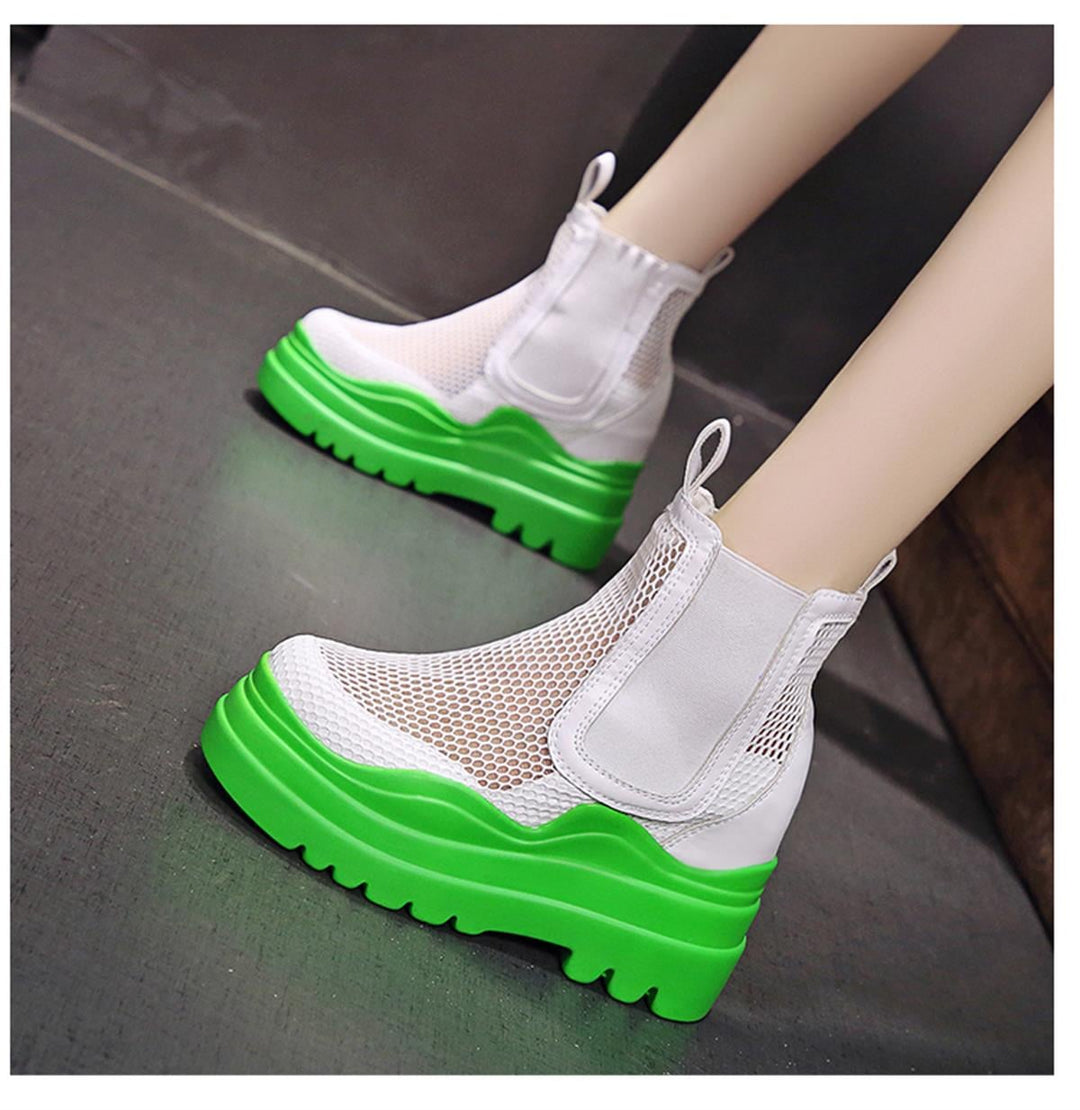 Wedge Summer Mesh Boots