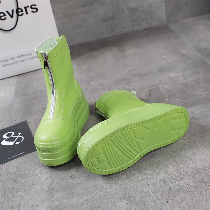 Wedge Green Boots