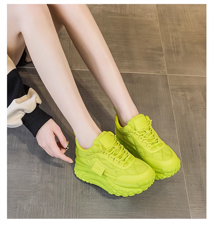 Wedge Green Sneakers
