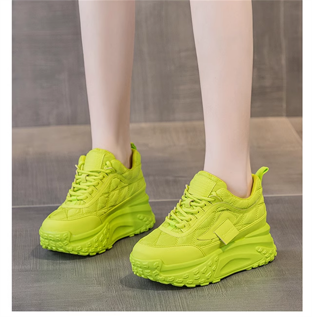 Wedge Green Sneakers