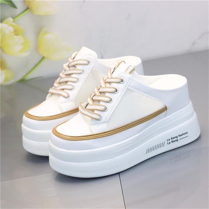 Wedge Heeled Spor Slippers