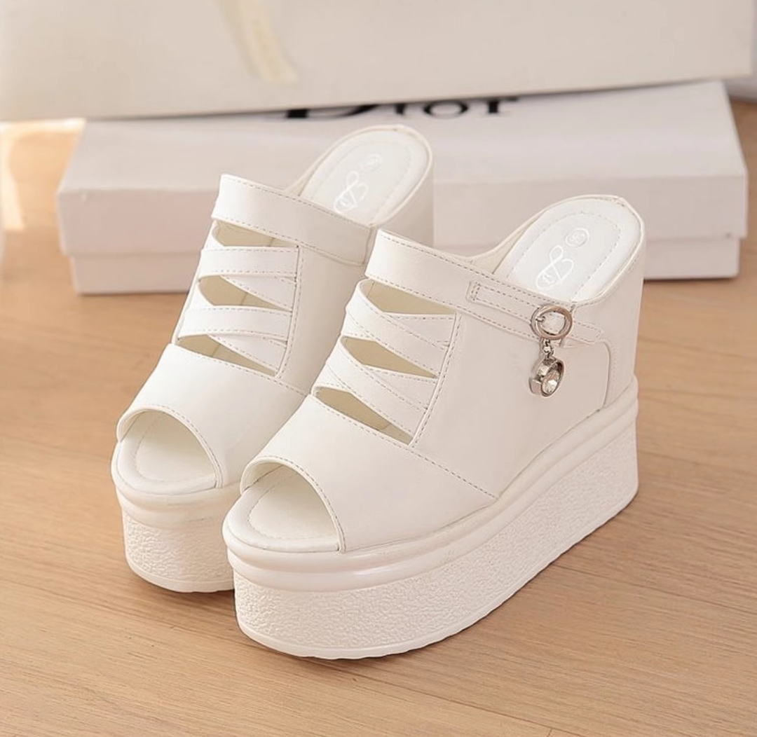 Wedge Heeled Slippers