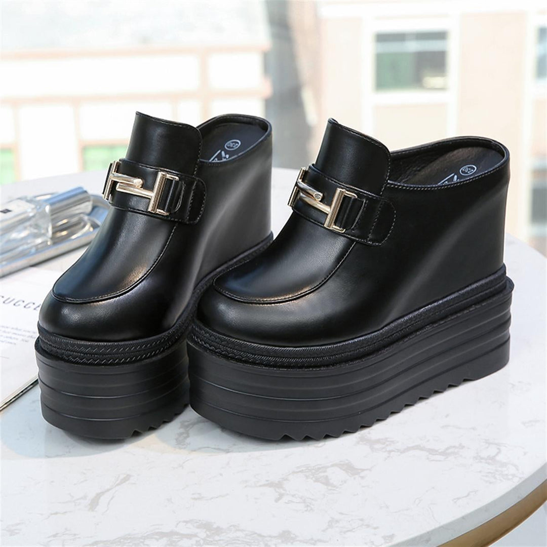 Wedge Heeled Slippers