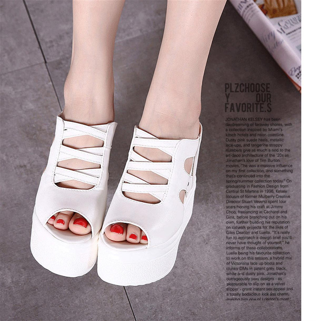 Wedge Heeled Slippers
