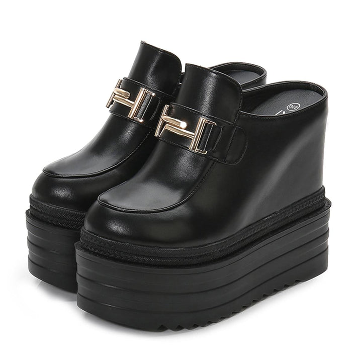 Wedge Heeled Slippers