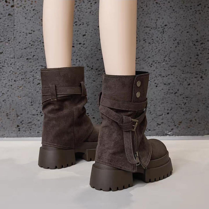 Hidden Heel Boots 10 cm