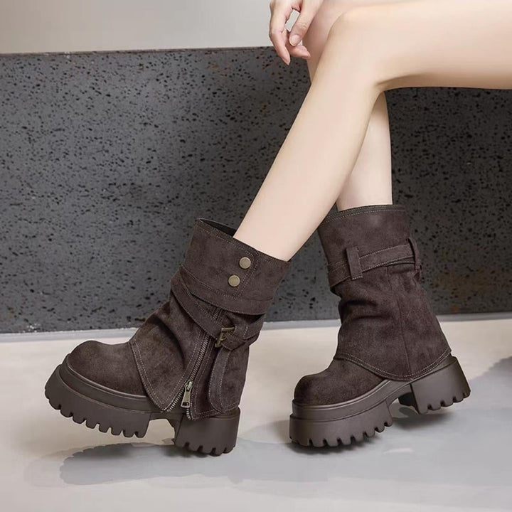 Hidden Heel Boots 10 cm