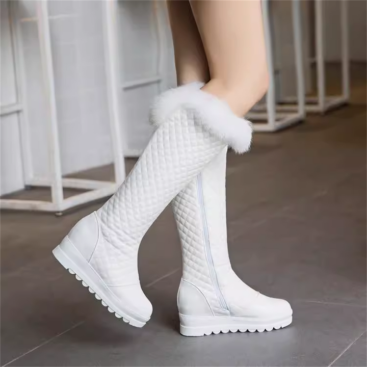 Hidden Heel White Çizme