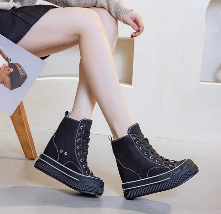 Hidden Heel Converse Boots