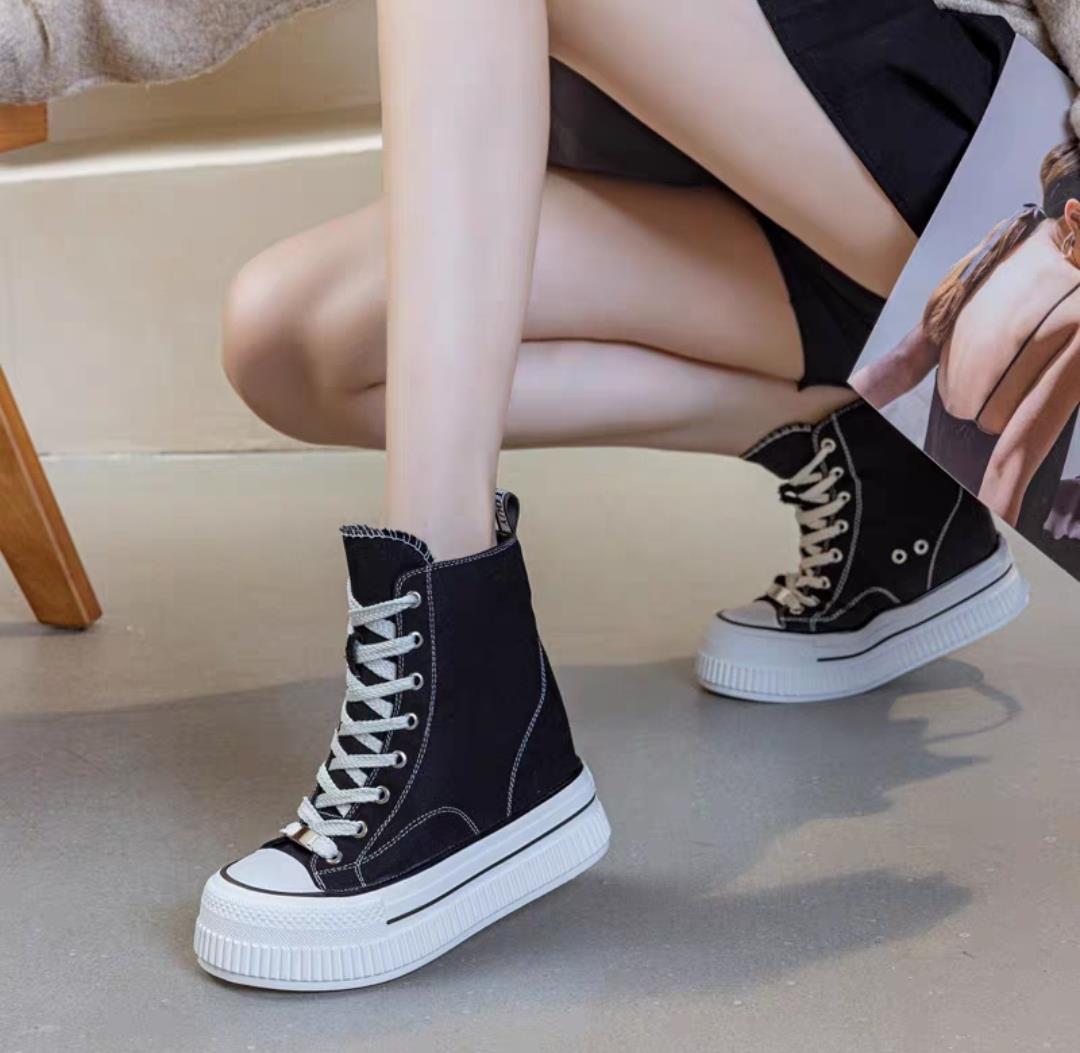 Hidden Heel Converse Boots