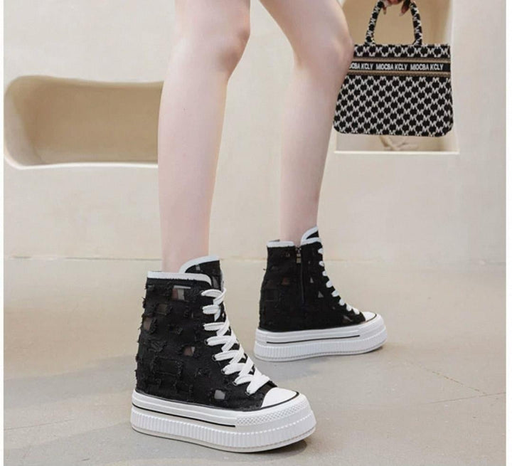 Hidden Heel Converse Boots