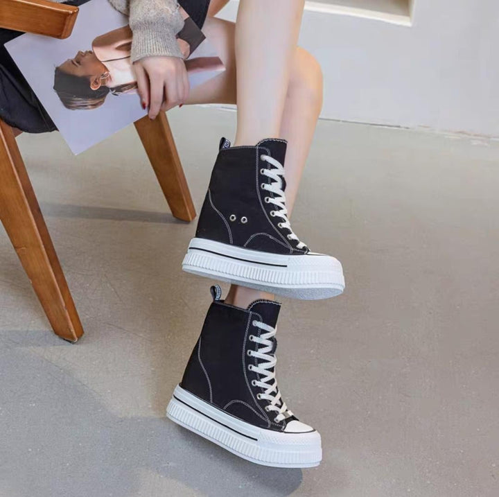 Hidden Heel Converse Boots