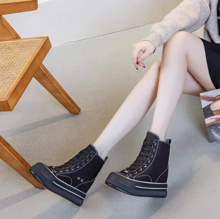 Hidden Heel Converse Boots