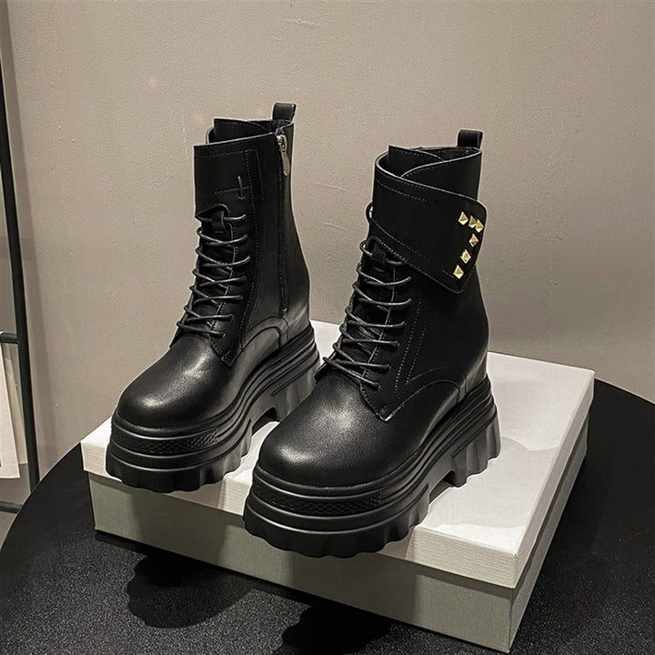 Hidden Heel Black Boots