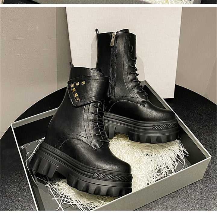 Hidden Heel Black Boots