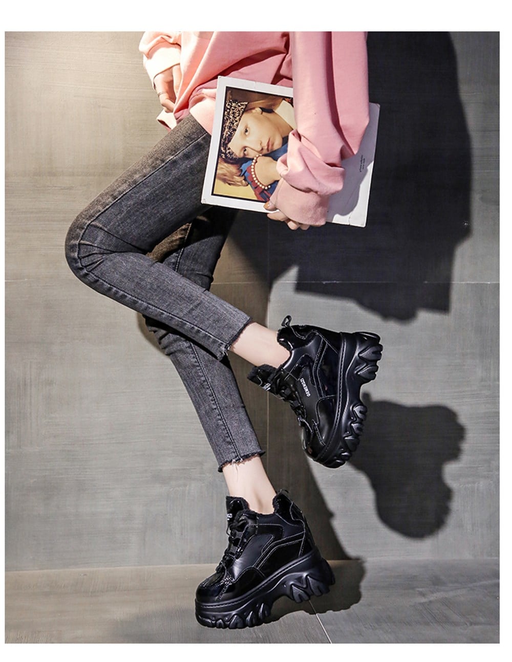 Hidden Heel Sneakers 4.0-inch
