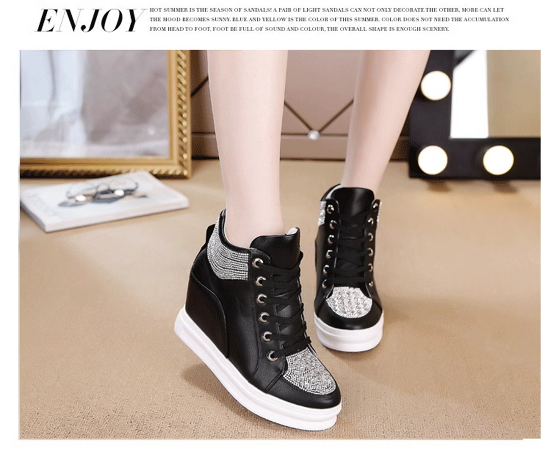 Hidden Heel Stone Boots