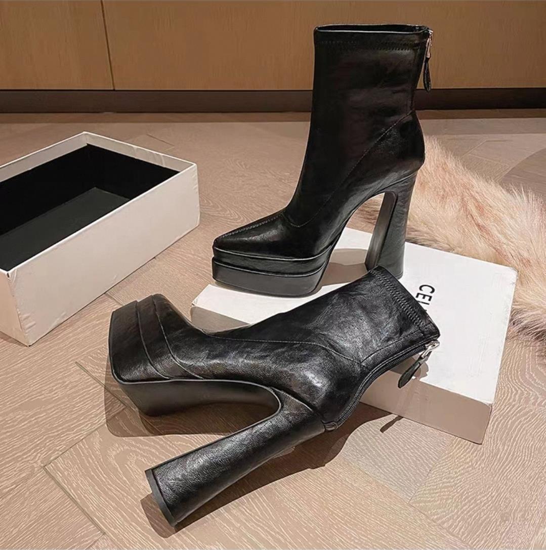 Special Design Platform Heel Boots