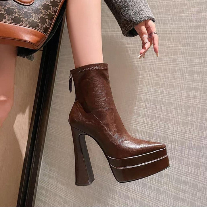 Special Design Platform Heel Boots