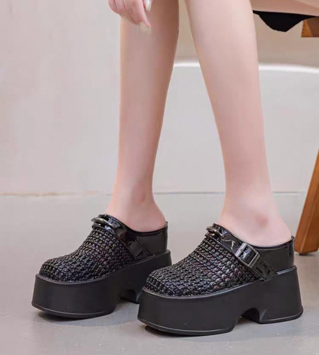 Platform Wedge Slippers