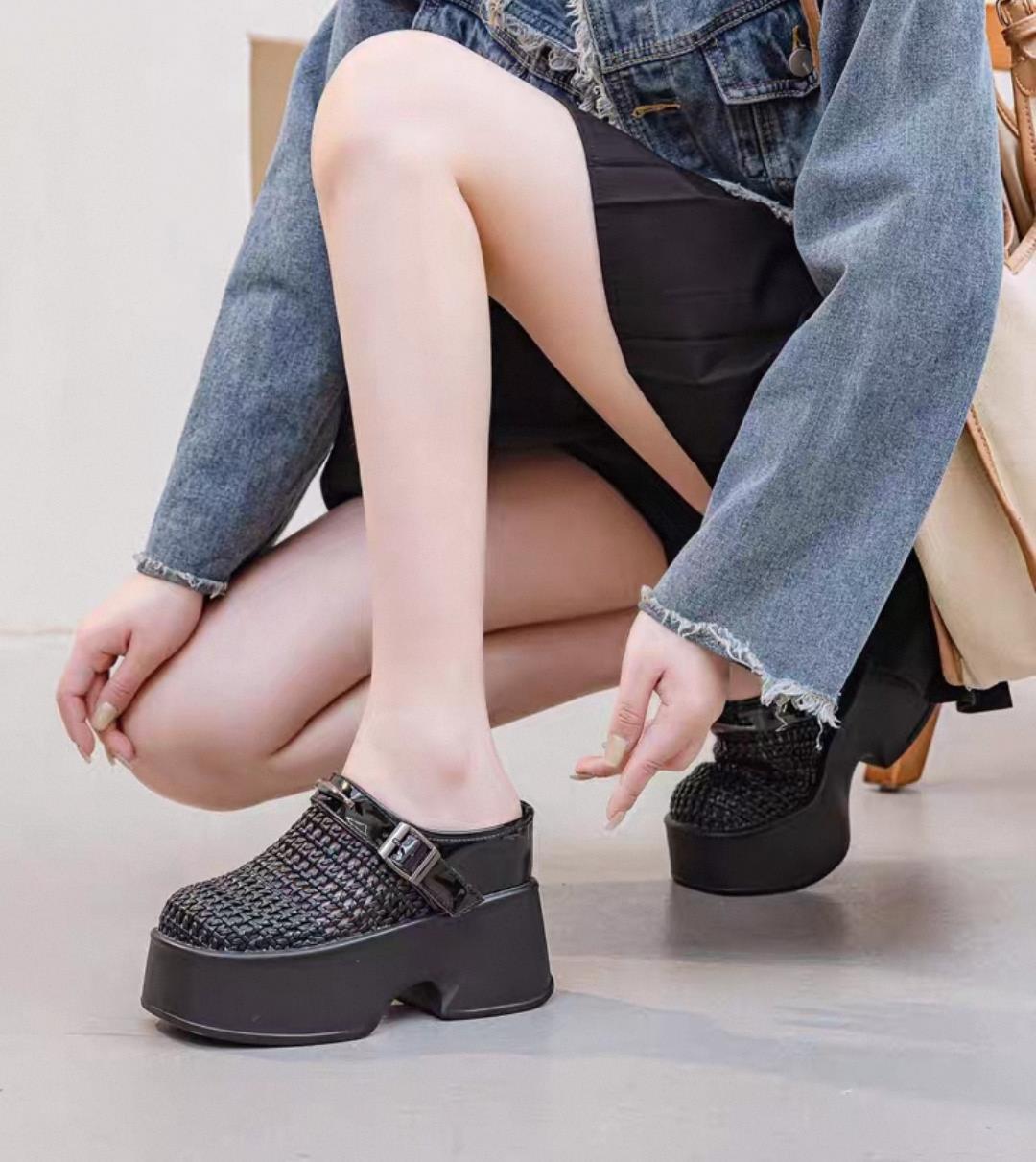Platform Wedge Slippers