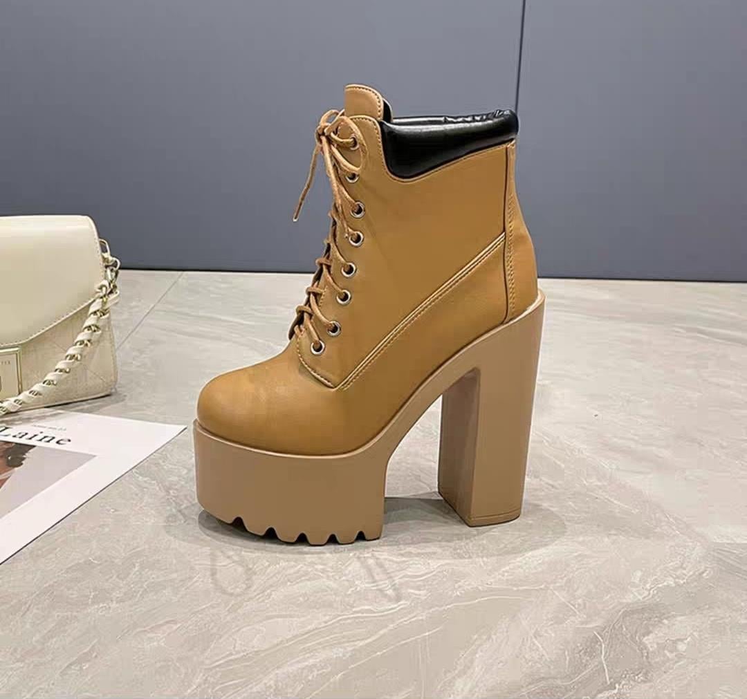 Platform Heel Boots