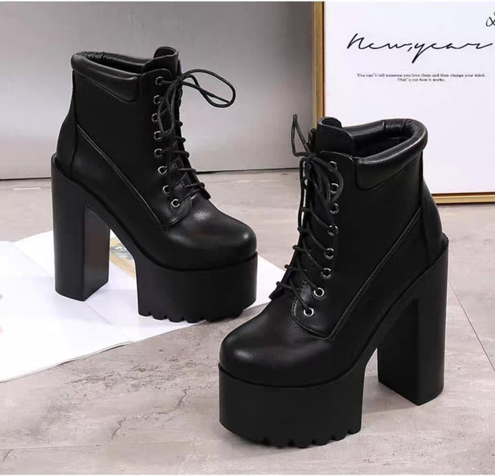 Platform Heel Boots
