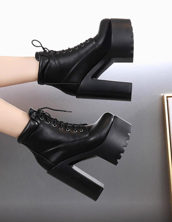 Platform Heel Boots
