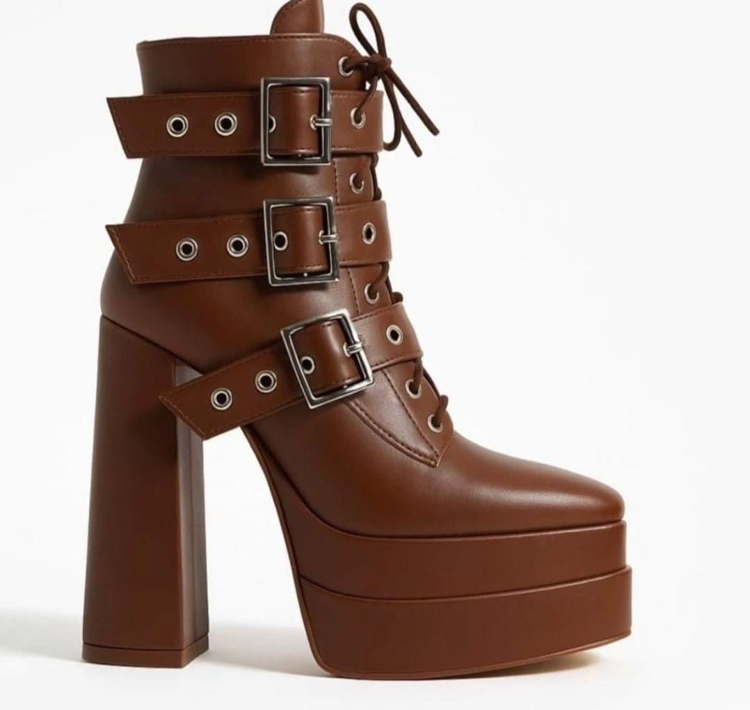 Platform Heel Boots
