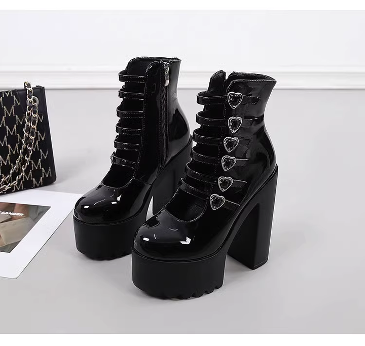 Platform Heeled Shoes